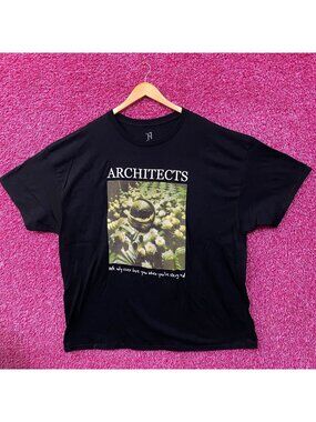 Architects Seeing Red Astronaut Flowers T-Shirt 3XL